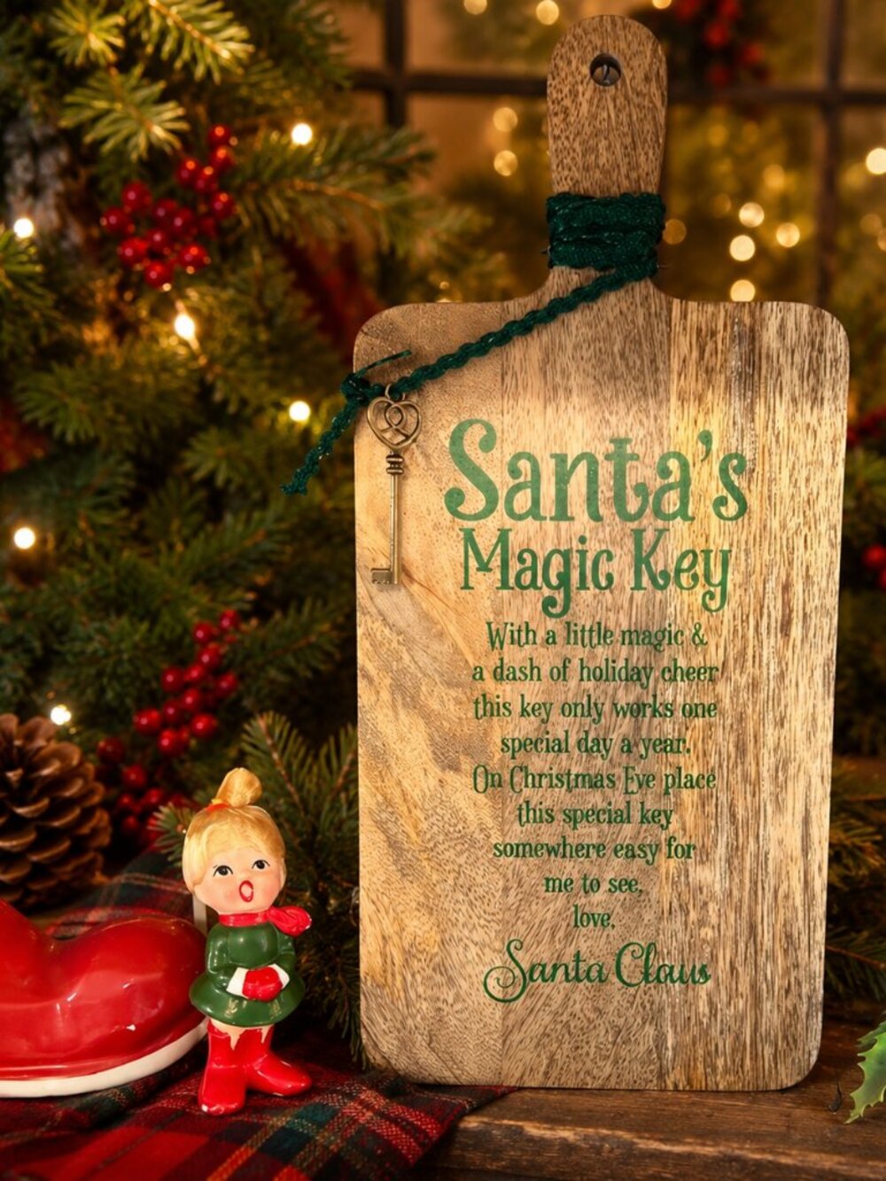 Santa's Christmas Magic Key Holiday Decor